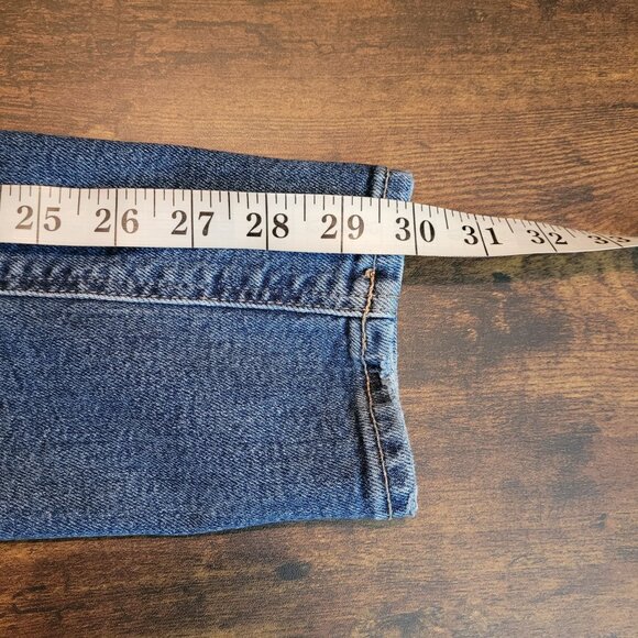 American Eagle Jeans 0 R Skinny 90's Mid Rise Medium Dark Wash Stretch Denim - Picture 10 of 12